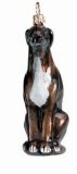 Greyhound Dk Brown Dog Ornament
